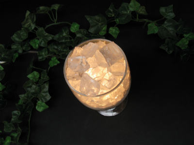 岩塩ランプ【ソルトランプ】ワイングラス【クリア01】1